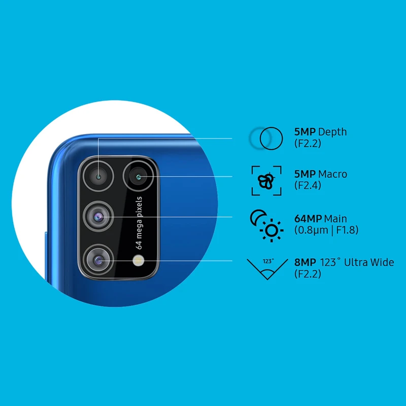 گوشی موبایل سامسونگ مدل Galaxy M31 SM-M315F/DS دو سیم کارت ظرفیت 128گیگابایت و 8 گیگابایت رم