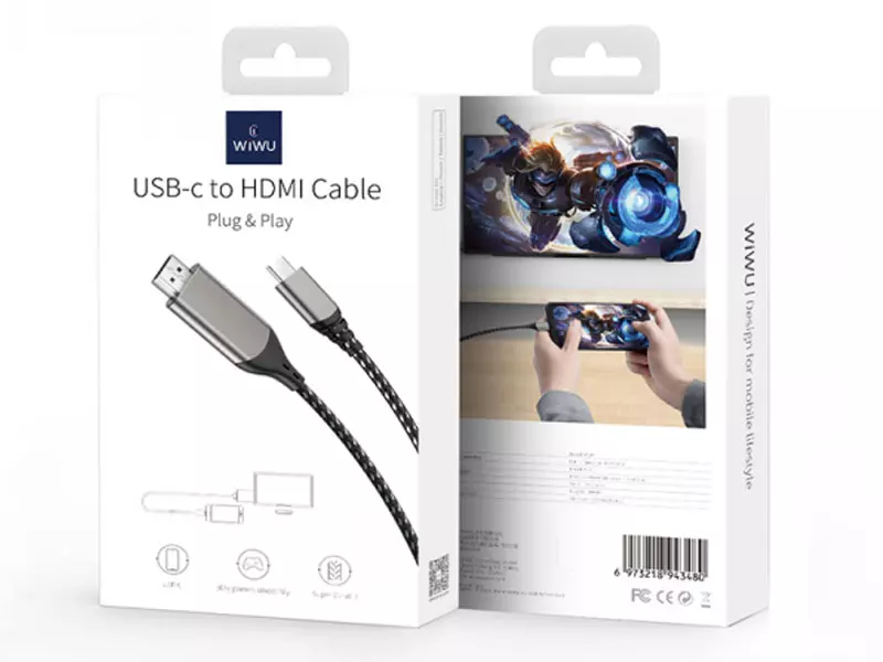 کابل تایپ سی به HDMI ویوو مدل X10L طول 1.2 متر