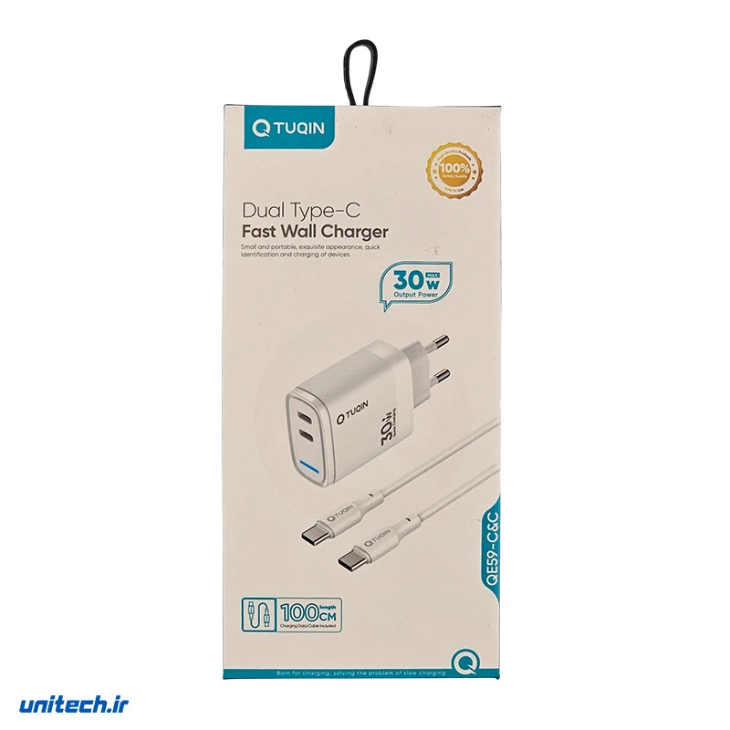 شارژر 30 وات کیوتوکین مدل QE59 به همراه کابل pS1AkG