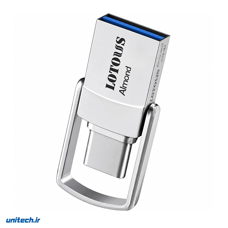 فلشمموریلوتوسمدلَAlmondظرفیت32گیگابایتبارابطTypec,OTG,USB31