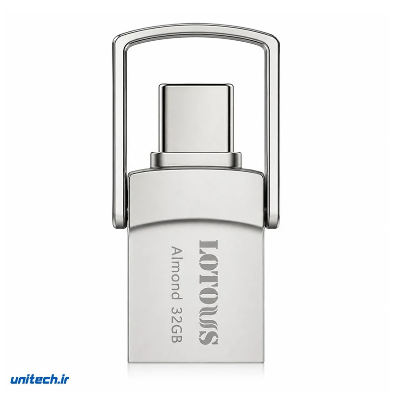 فلش مموری لوتوس مدل َAlmond ظرفیت 32 گیگابایت با رابط Type-c ,OTG ,USB3
