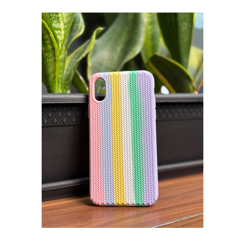 قاب سیلیکونی اورجینال مدل بافتی مناسب برای گوشی iphone X/XS
