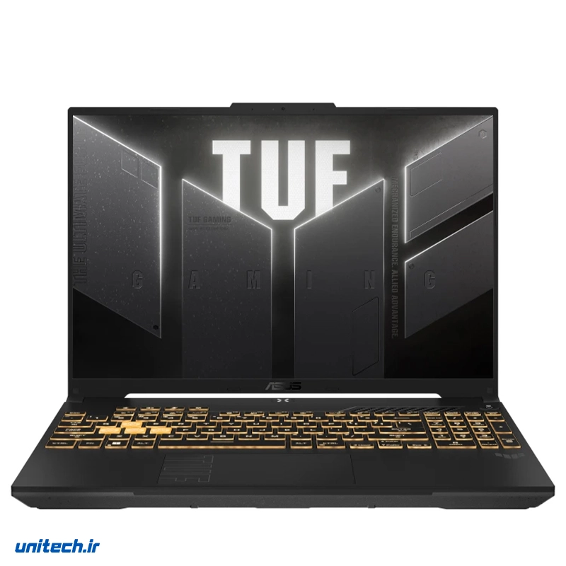 لپ تاپ 16 اینچی ایسوس مدل TUF Gaming F16 FX607VJ-RL805W-Core 5 210H-16GB DDR4 3200MHz-512GB SSD-RTX3050 6GB-FHD 144Hz