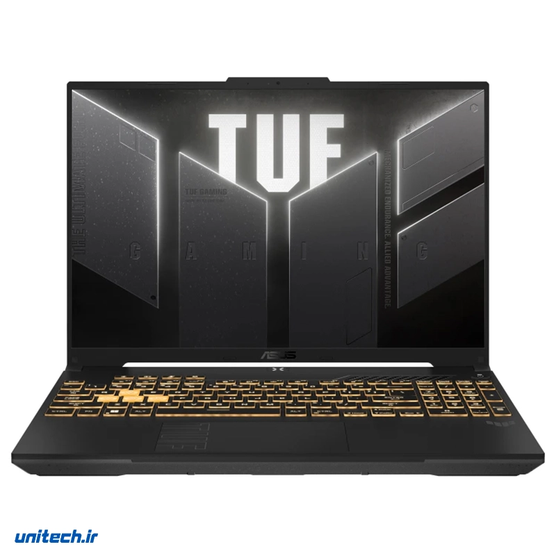 لپ تاپ 16 اینچی ایسوس مدل TUF Gaming F16 FX607VJ-RL805W-Core 5 210H-8GB DDR4 3200MHz-512GB SSD-RTX3050 6GB-FHD 144Hz