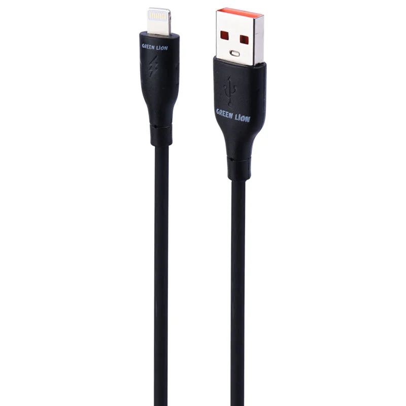 کابل آیفونی فست شارژ  گرین لاین مدل GNPVCUSALGBK QC 12W 1m