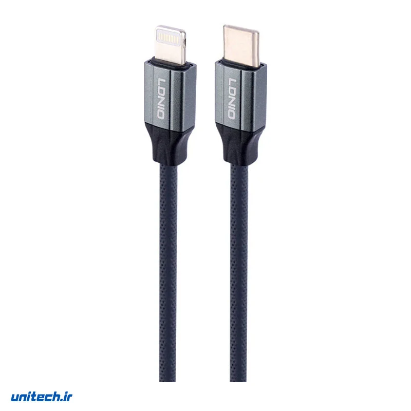 کابل تایپ سی به لایتنینگ فست شارژ 30 وات الدینیو LC442i طول 2 متر
