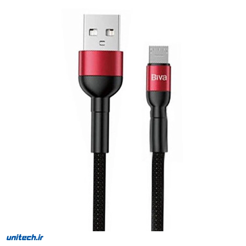 کابل میکرو یو اس بی فست شارژ 2.4 آمپر بیوا C-15V طول 1.2 متر