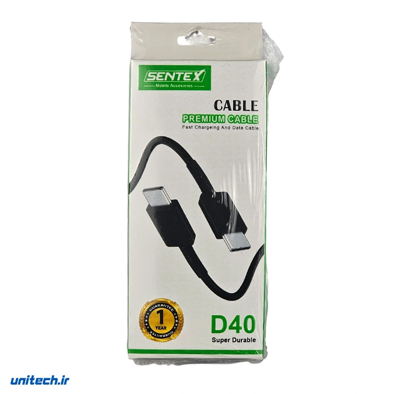 کابل تایپ سی به تایپ سی سنتکس مدل D 40 nZONQ7