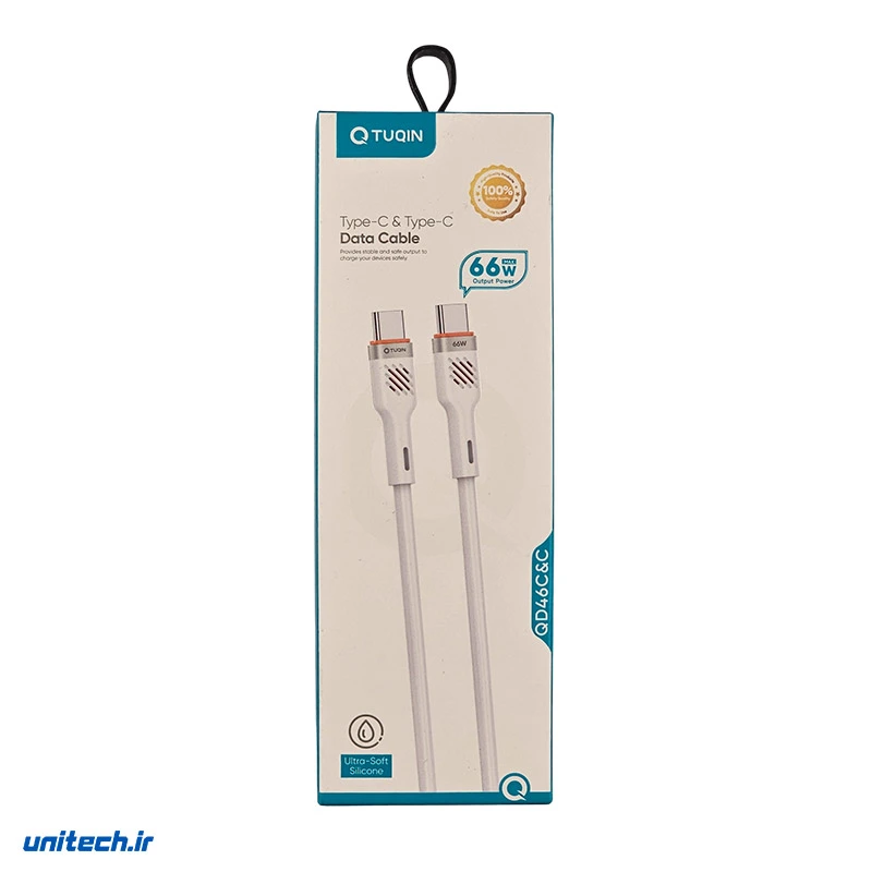کابل تایپ سی به تایپ سی کیوتوکین مدل QD46 nLvS3L