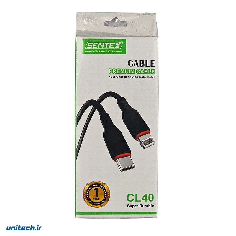 کابل تایپ سی به لایتنینگ سنتکس مدل CL40 Peb6ir