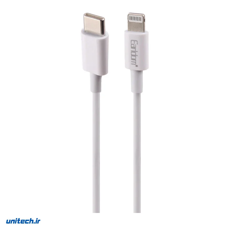کابل تایپ سی به لایتنینگ فست شارژ 20 وات ارلدام EC 166i طول 1 متر LwXx3M