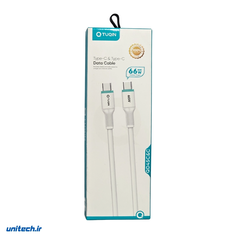 کابل شارژ تایپ سی به تایپ سی کیوتوکین مدل QD45 SUBA6g