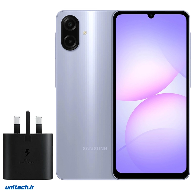 گوشی موبایل سامسونگ مدل Galaxy A07 دو سیم کارت ظرفیت 128گیگابایت و رم 6 گیگابایت کارتن بزرگ به همراه شارژر